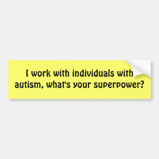 Autisme Bumpersticker