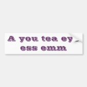 Autisme Bumpersticker (Voorkant)