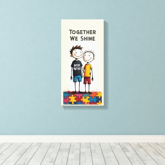 Autisme Canvas Afdruk (Insitu (Houten vloer))