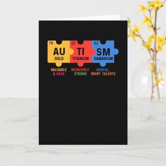 Autisme chemie make-up kaart (Gele Bloem)