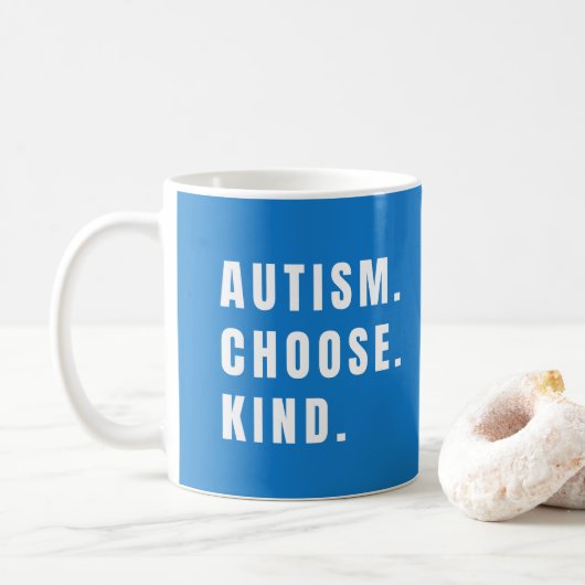 autisme choisir type Mugs moderne (Avec donut)