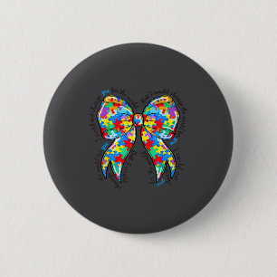 Autisme Coquette Strikerspeldje Autisme Bewustzijn Ronde Button 5,7 Cm