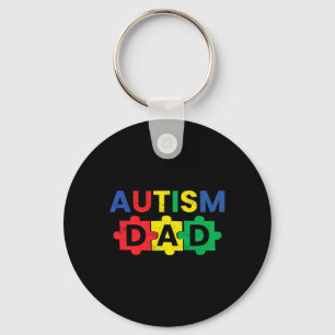 Autisme Dad Fathering Autism Support Awareness Mon Sleutelhanger