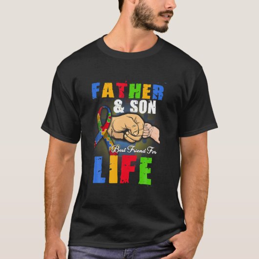 Autisme Dad S Father T-shirt (Voorkant)