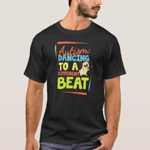 Autisme Dansen Op Een Andere Beat Pug Hond Bewustz T-shirt