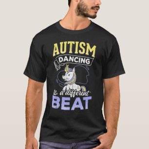 Autisme dansend to a other beat - dansing unico t-shirt