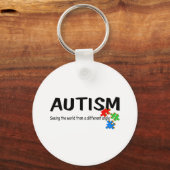Autisme dat de wereld vanuit een andere hoek ziet  sleutelhanger (Voorkant)