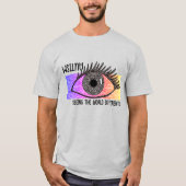 "Autisme - De wereld anders zien" T-Shirt (Voorkant)