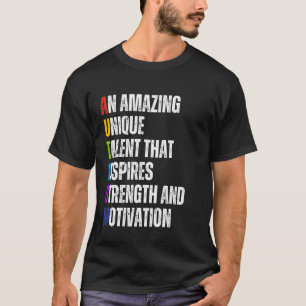 Autisme Definitie Autisme Bewustzijn Maand Steun I T-shirt