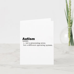 Autisme definitie Het is niet een handicap een and Kaart