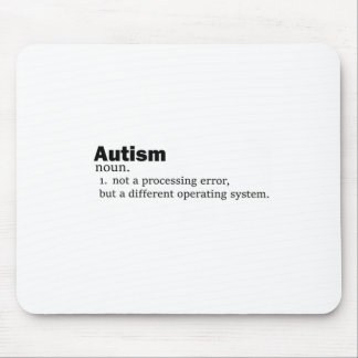 Autisme definitie Het is niet een handicap een and Muismat