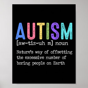 Autisme definitie Natuur manier van compenseren va Poster