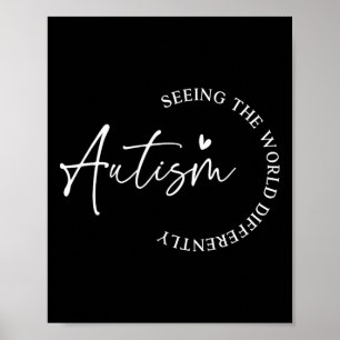 Autisme die de wereld anders zien autisme auwarene poster