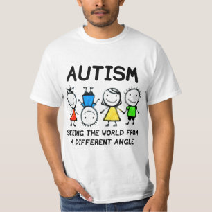Autisme die de wereld vanuit een andere hoek ziet t-shirt