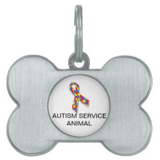 Autisme Dienst Dierlijke Hond Label met Autisme Lo Huisdieren Naamplaatje