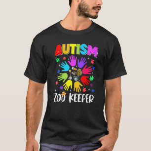 Autisme Dierentuin Bewaarder Puzzel Autisme Bewust T-shirt