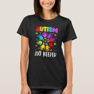 Autisme Dierentuin Keeper Puzzel Autisme Bewustzij T-shirt