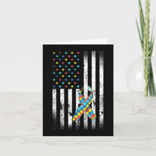 Autisme Distress American Flag Puzzle R Kaart