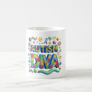 Autisme Diva Classic Mok, 11 oz Koffiemok