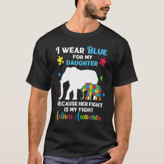 Autisme Dochter Moeder Vader, Plezierige Puzzel Au T-shirt