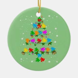 Autisme drôle Arbre de Noël Ornement Décor Gif