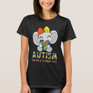 Autisme Een Ander Pad Volgen Schattige Olifant Aut T-shirt