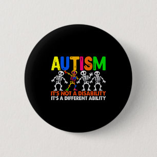Autisme een andere vaardigheid grappige dabbing sk ronde button 5,7 cm
