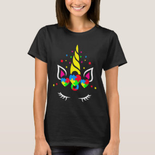 Autisme Eenhoorn Puzzel Hart Schattig Bewustzijn S T-shirt
