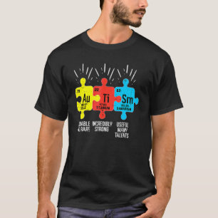 Autisme Elementen Periodiek Systeem Bewustzijn ASD T-shirt