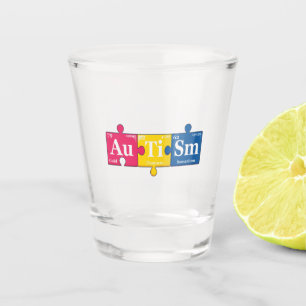 Autisme Elementen Periodieke Tafel Bewustzijn Chem Shot Glas