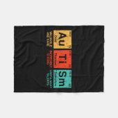 Autisme Elements Periodieke Tabelsensibilisering T Fleece Deken (Voorkant (Horizontaal))