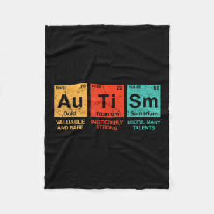 Autisme Elements Periodieke Tabelsensibilisering T Fleece Deken