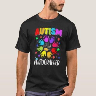 Autisme Fotograaf Puzzel Autisme Bewustzijn Autist T-shirt