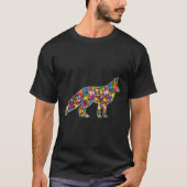 Autisme Fox Animals Puzzle for Men Women T-shirt (Voorkant)