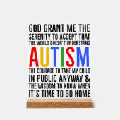 Autisme Gardez ou concevez votre propre (Recto)