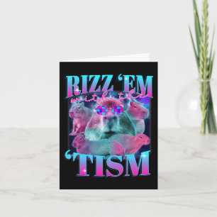 Autisme Grappig Rizz Em met de TISM Capybyra Meme Kaart