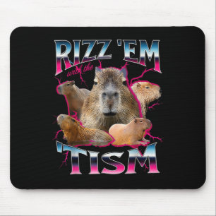 Autisme Grappig Rizz EM met de Tism Meme Autistic Muismat