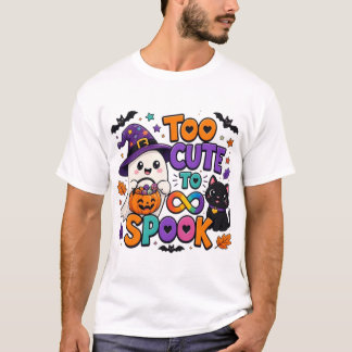 Autisme Halloween T-shirt – Te Schattig om te Spok