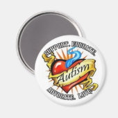 autisme harttatoe magneet (Voorkant / Achterkant)