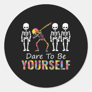 Autisme Het is een ander vermogen om te genieten v Ronde Sticker