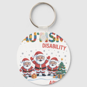 Autisme Het Is Geen Beperking Dabbing Kerstman Ker Sleutelhanger