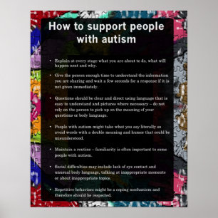 Autisme hoe sommigen met autisme kunnen worden ond poster
