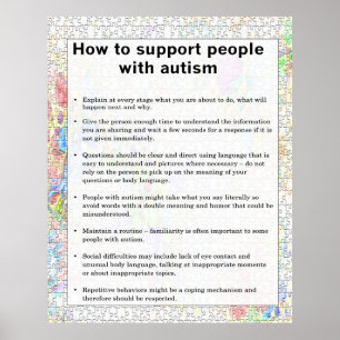 Autisme hoe sommigen met autisme kunnen worden ond poster
