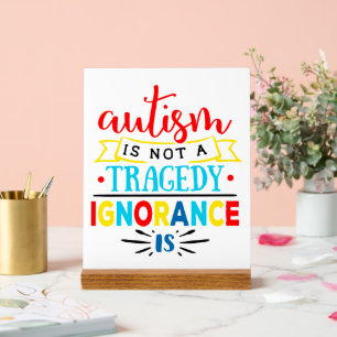 Autisme Houd of ontwerp je eigen Acryl Bord