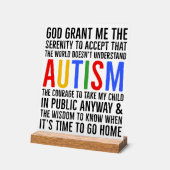 Autisme Houd of ontwerp je eigen Acryl Bord (Hoek)