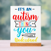 Autisme Houd of ontwerp je eigen Acryl Bord (Neutraal)