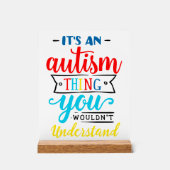 Autisme Houd of ontwerp je eigen Acryl Bord (Voorkant)