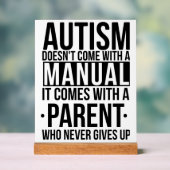 Autisme Houd of ontwerp je eigen Acryl Bord (Neutraal)