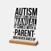 Autisme Houd of ontwerp je eigen Acryl Bord (Hoek)