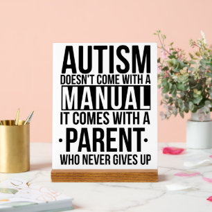 Autisme Houd of ontwerp je eigen Acryl Bord